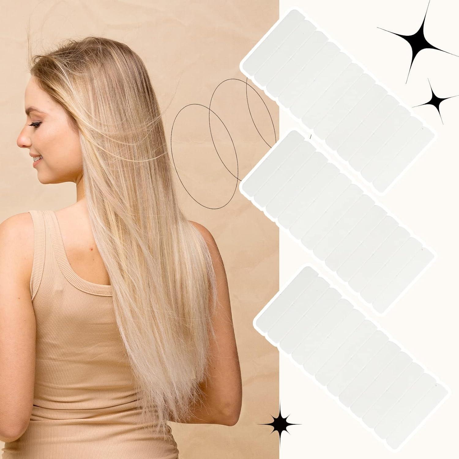 imageFull Shine Replacement Tape Hair Extensions Tape in NoResidue Tape for Extensions Human Hair Double Sided Tape in Hair Extensions White 08cm4cm 36pcs 36pcs Tape Tabs