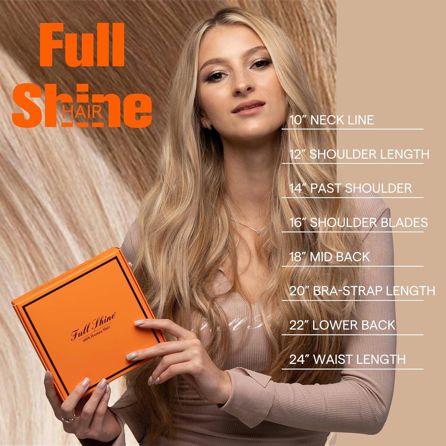 imageFull Shine Tape in Hair Extensions Human Hair 18Inch Remy Tape ins Human Hair Extensions Color 1 Jet Black Fashion Extension Seamless Silky Straight Skin Weft 20Pcs 50G Add Length for Wedding